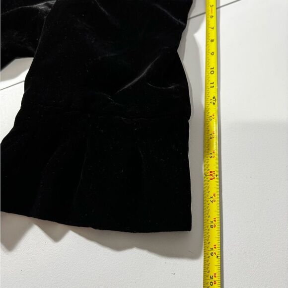 Lane Bryant Black Velvet 3/4 sleeve Portrait shawl collar Jacket Sz 28 - Picture 9 of 11